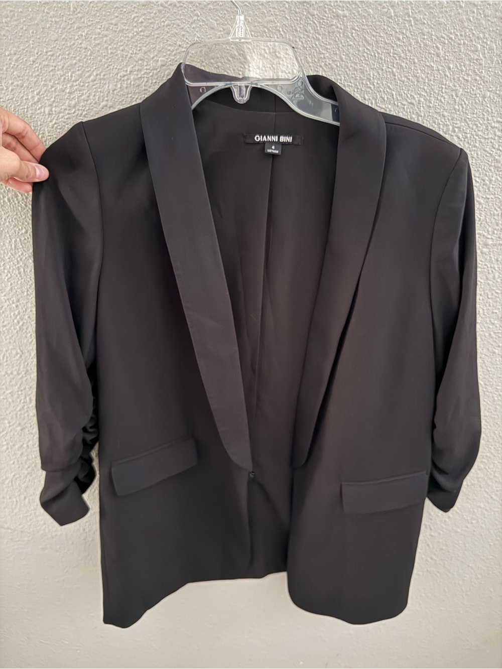 Gianni Bini Women's Black Shawl Collar Blazer